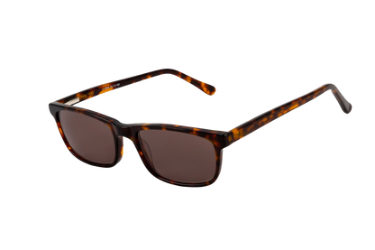 Tortoise Shell Sunglasses Readers (Brown) Angled View